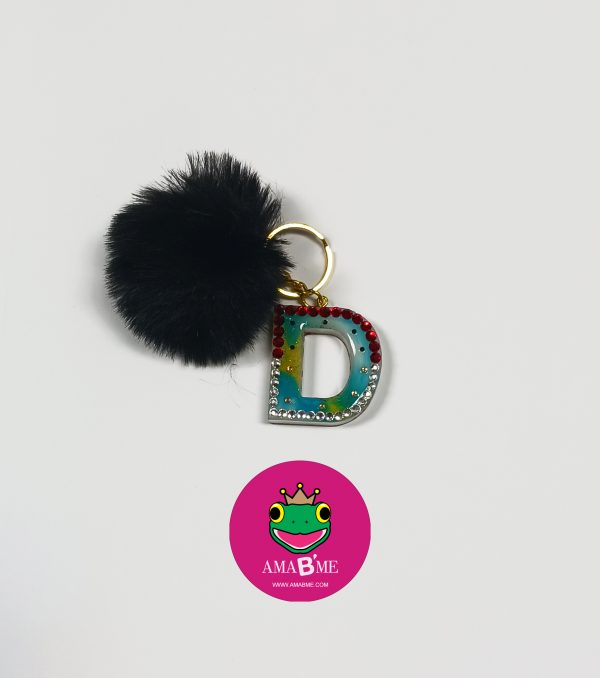 🔥 AMA B'ME – Initial Letter ‘D’ Keychain