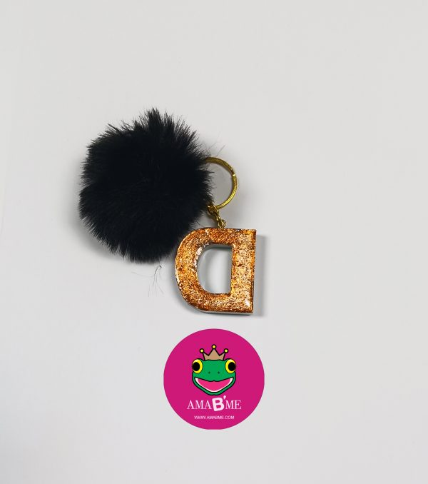 🔥 AMA B'ME – Initial Letter ‘D’ Keychain - Image 2