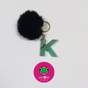 🔥 AMA B'ME – Initial Letter ‘K’ Keychain